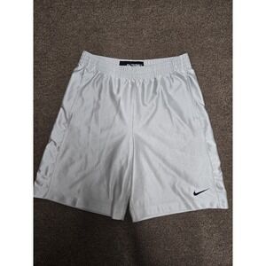 VTG Nike Dazzle Basketball Shorts L Silver Shiny Y2K 90's Waffle Workout‎ RARE